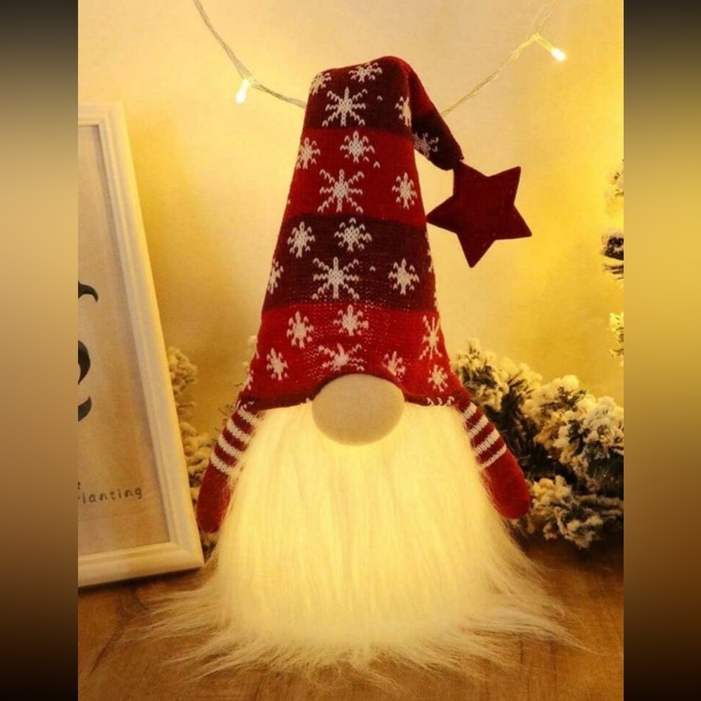 New Lighted Christmas Gnome Santa